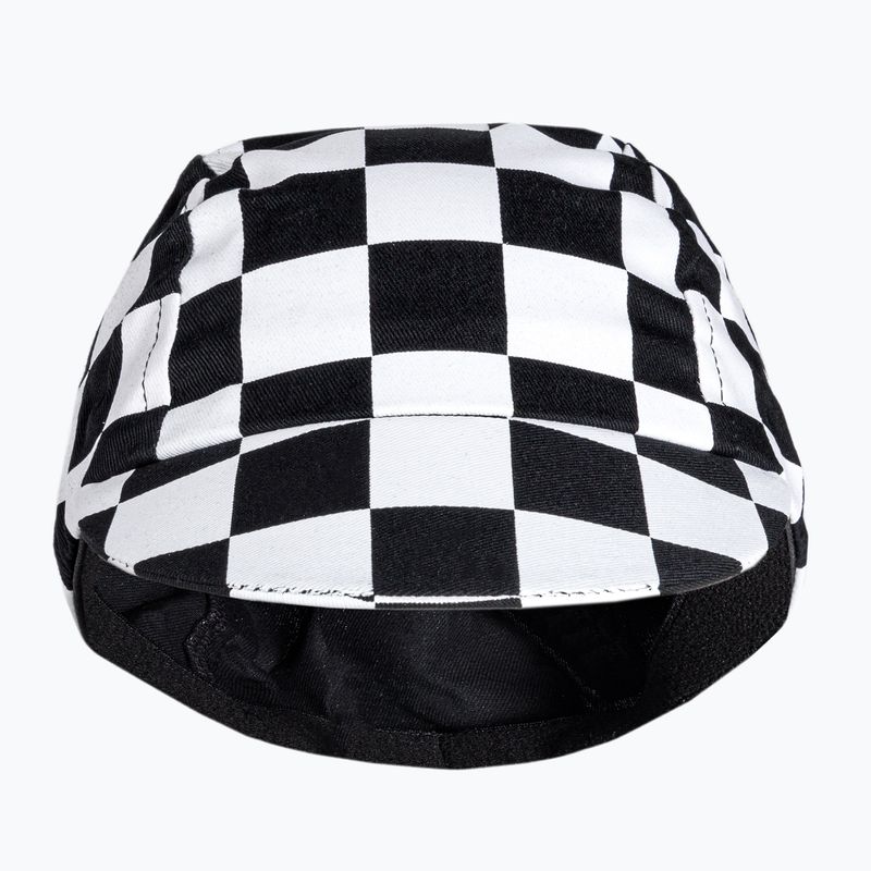 Berretto da ciclismo Luxa Squares bianco/nero 2
