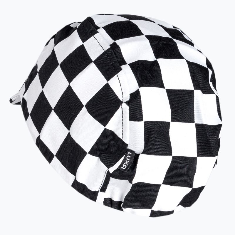 Berretto da ciclismo Luxa Squares bianco/nero 4
