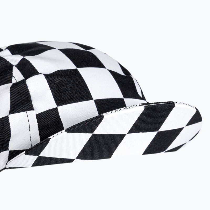 Berretto da ciclismo Luxa Squares bianco/nero 6