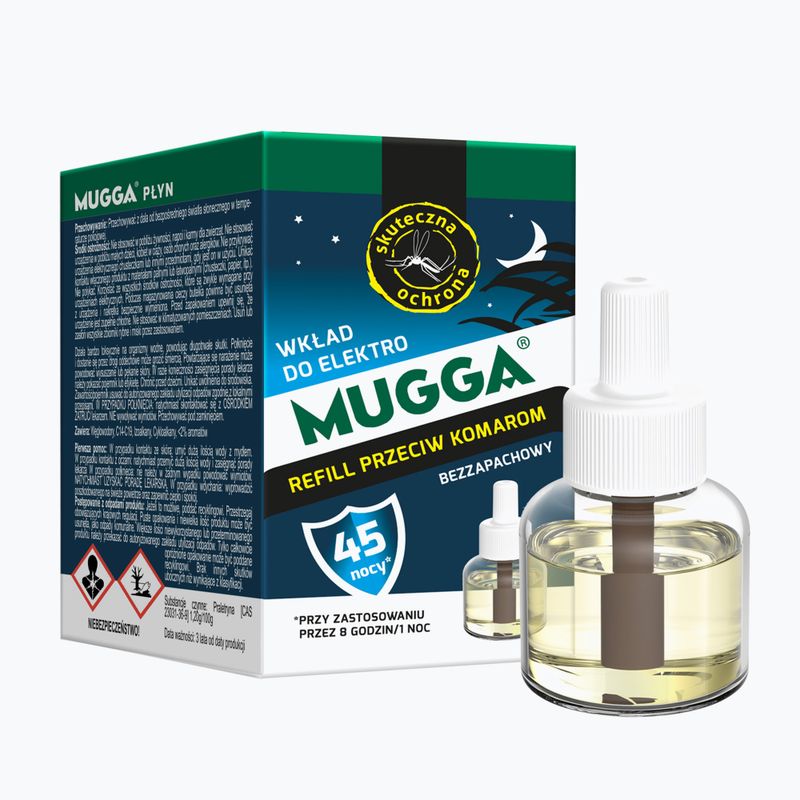 Mugga 45 night 35 ml ricarica repellente per zanzare