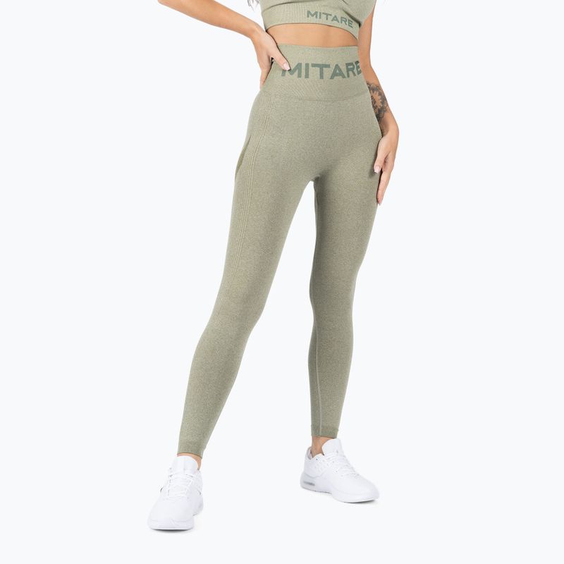 MITARE Push Up Max K001 leggings da donna verde militare
