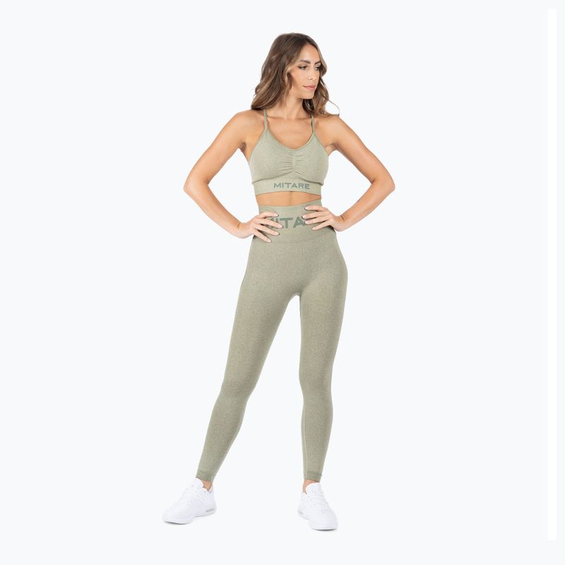 MITARE Push Up Max K001 leggings da donna verde militare 2
