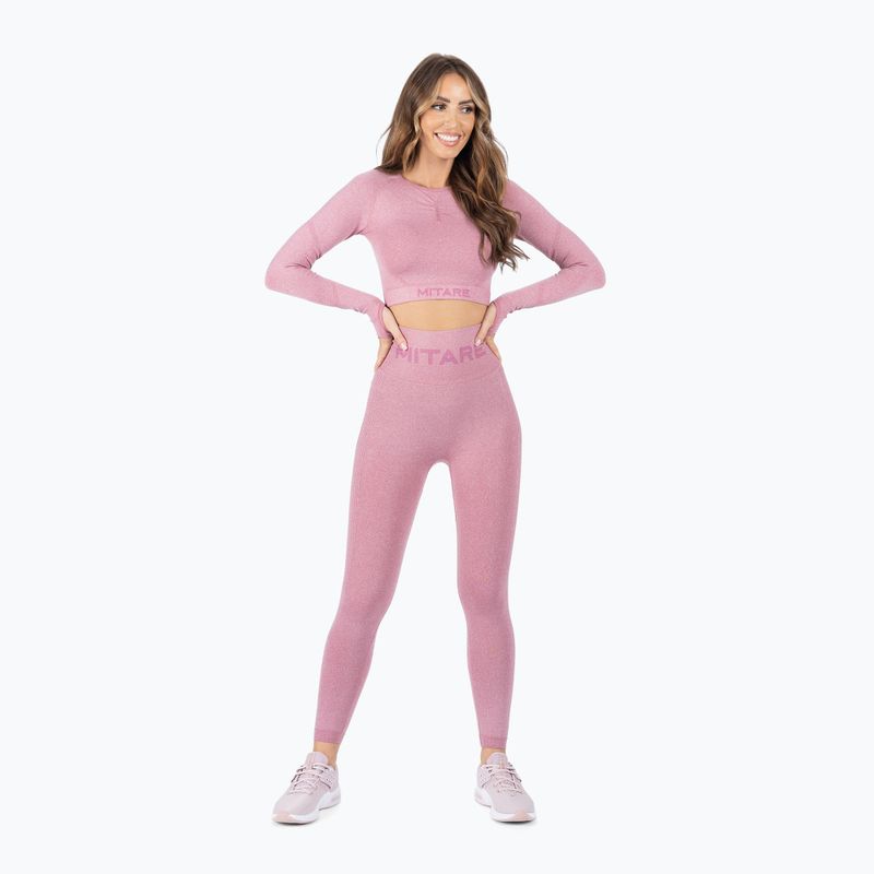 Leggings donna MITARE Push Up Max K001 rosso vino 2