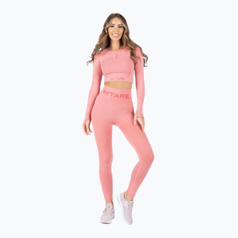 Top donna MITARE Push Up Max Crop Top K084 rosa 2