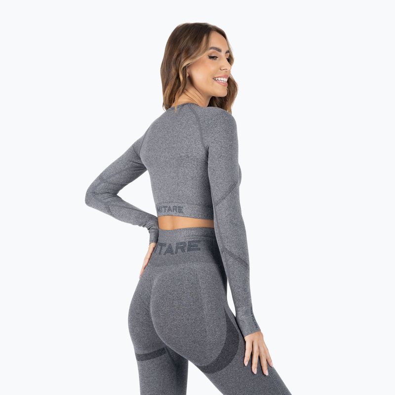 MITARE Push Up Max Crop Top donna K084 grigio scuro 3