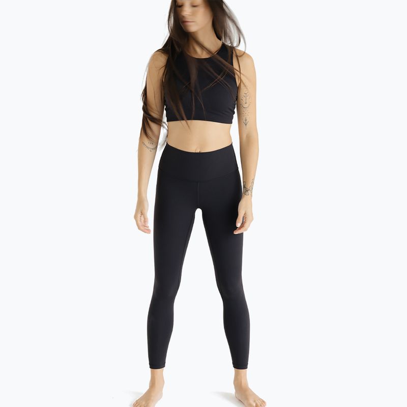 Top yoga donna JOYINME Pulse a coste nero 9