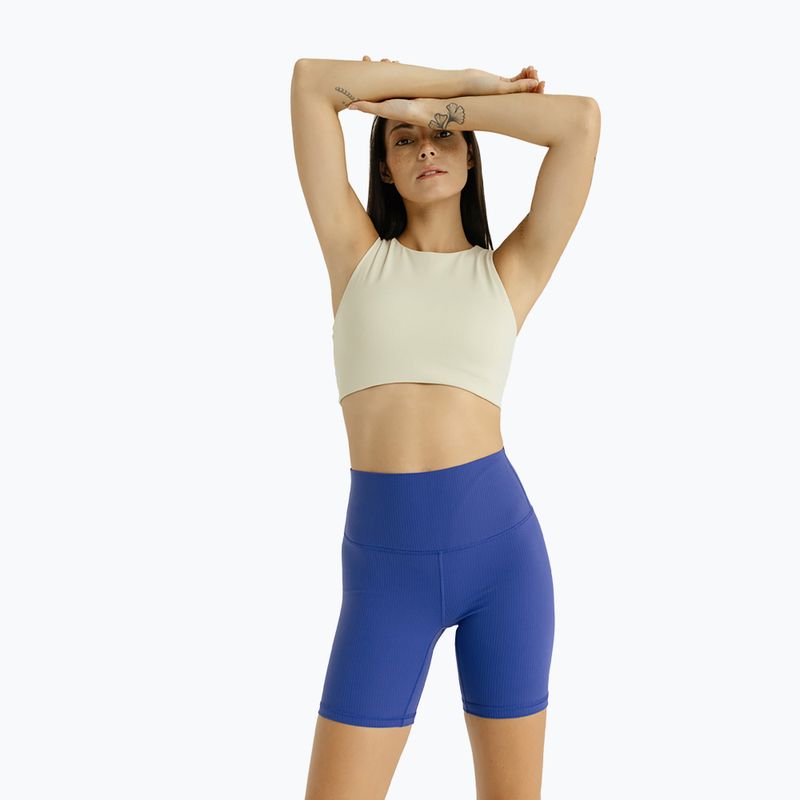 Pantaloncini da yoga donna JOYINME a coste blu oltremare 6