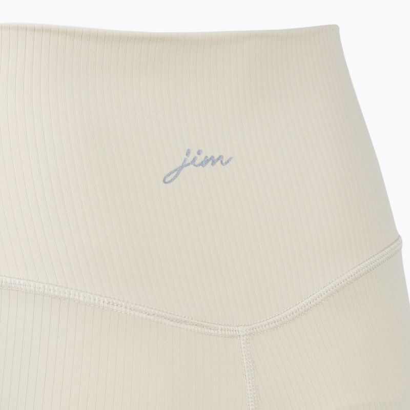 Pantaloncini da yoga da donna JOYINME Crema di burro a coste 6