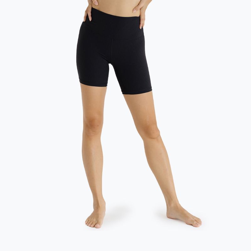 Pantaloncini da yoga da donna JOYINME a coste nero