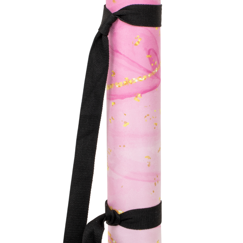 Tappetino yoga/fitness FORCEBAND Gold 4 mm rosa/oro 3