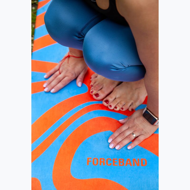 Tappetino yoga/fitness FORCEBAND Abstract Orange 4 mm arancio/blu 5