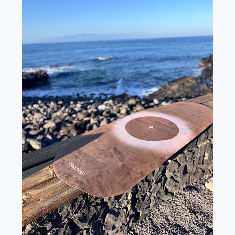 Tappetino da yoga FORCEBAND Mocha microfiber + eco rubber 5 mm mocha 2