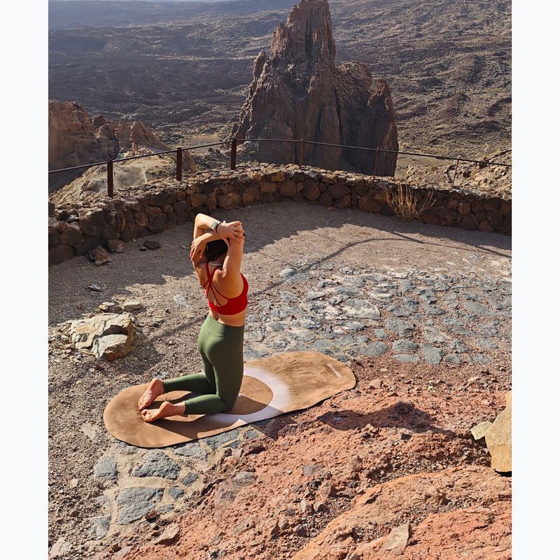 Tappetino da yoga FORCEBAND Mocha microfiber + eco rubber 5 mm mocha 3