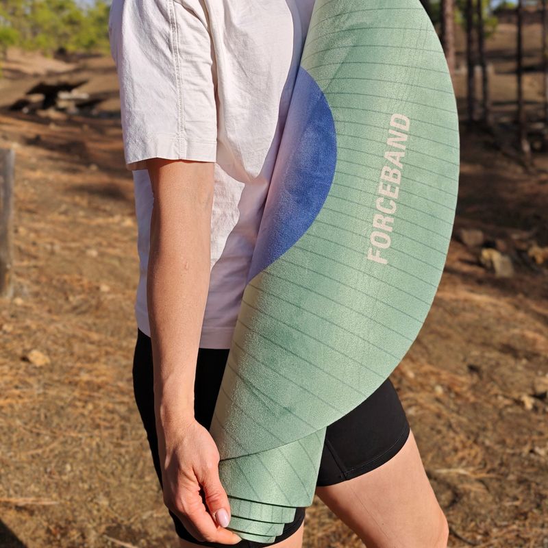 Tappetino da yoga FORCEBAND Solar microfiber + eco rubber 5 mm solar 6