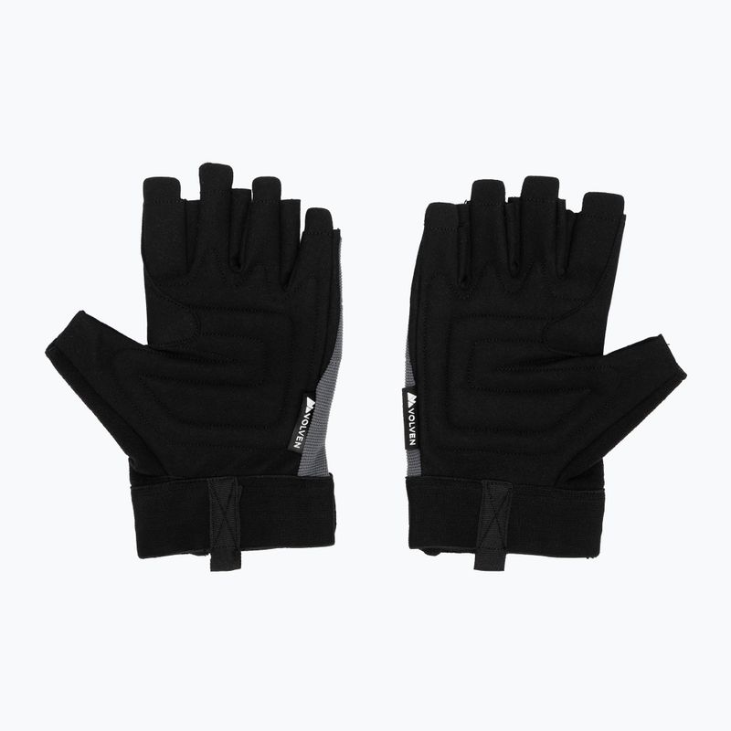 Guanti da arrampicata Volven Ferrata Half Finger gray 3