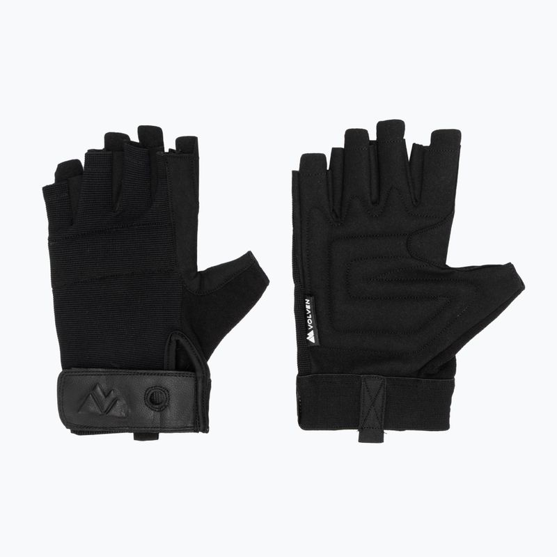 Guanti da arrampicata Volven Ferrata Half Finger black