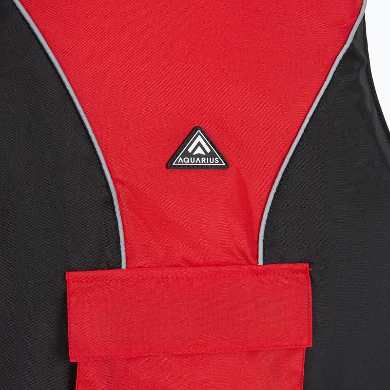 Gilet di assicurazione Aquarius nero/rosso 4