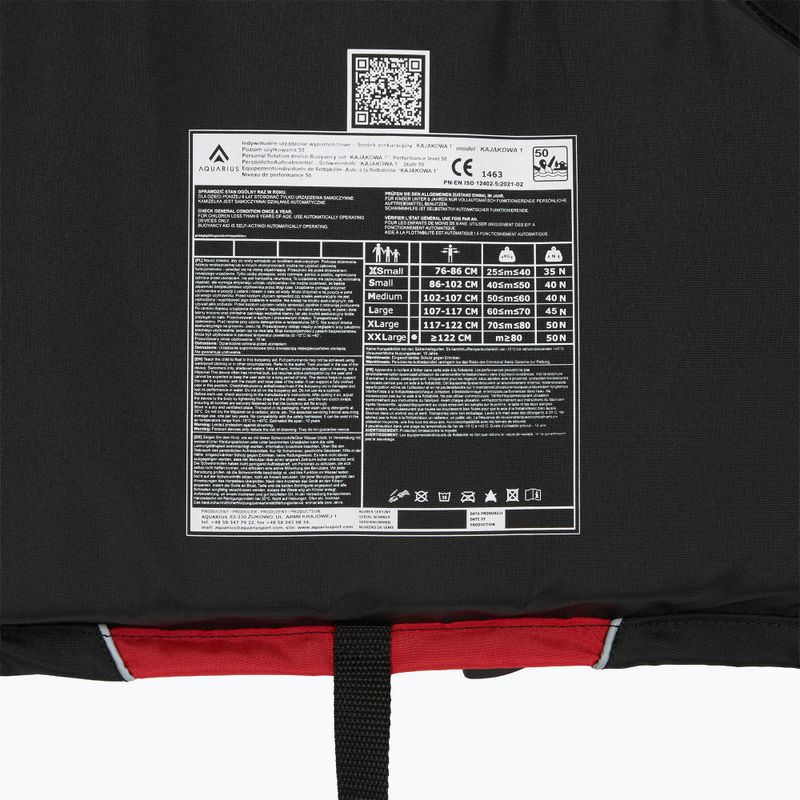 Giubbotto salvagente Aquarius black/red 6