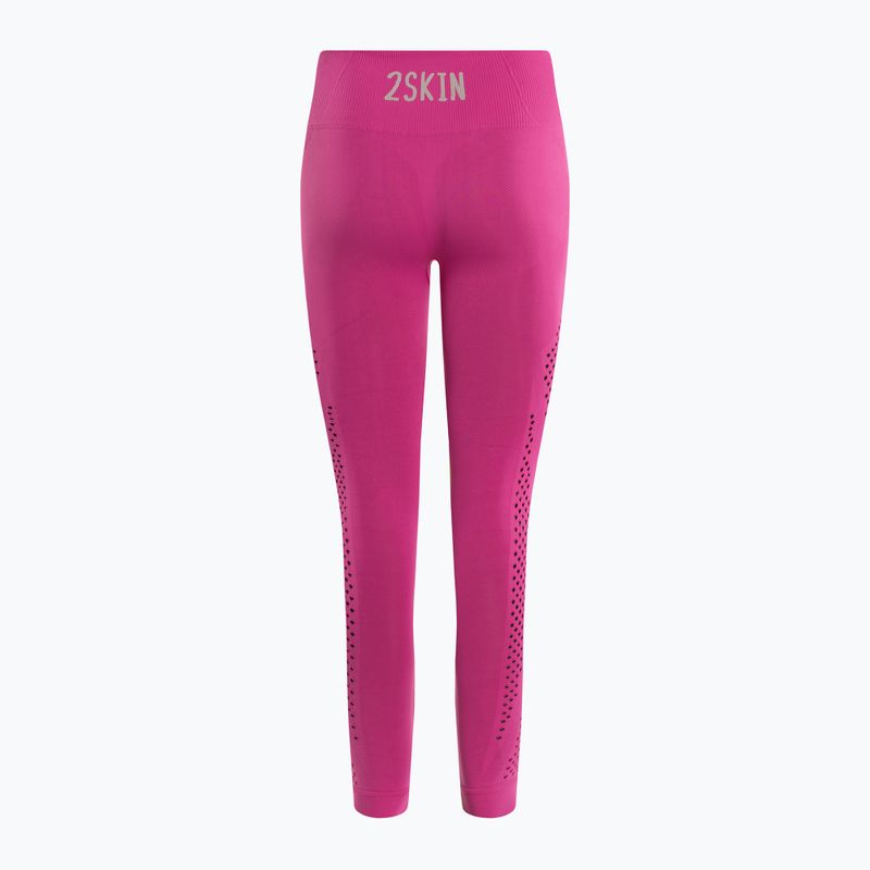 Leggings da allenamento donna 2skin Power Seamless Fucsia 2