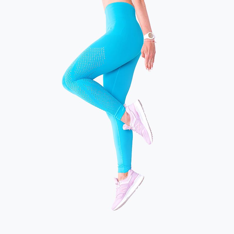 Leggings da allenamento da donna 2skin Power Seamless Turchese 6