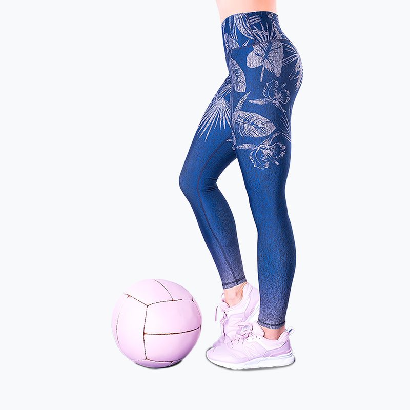 Leggings da allenamento donna 2skin Ombre Jungle Navy 6