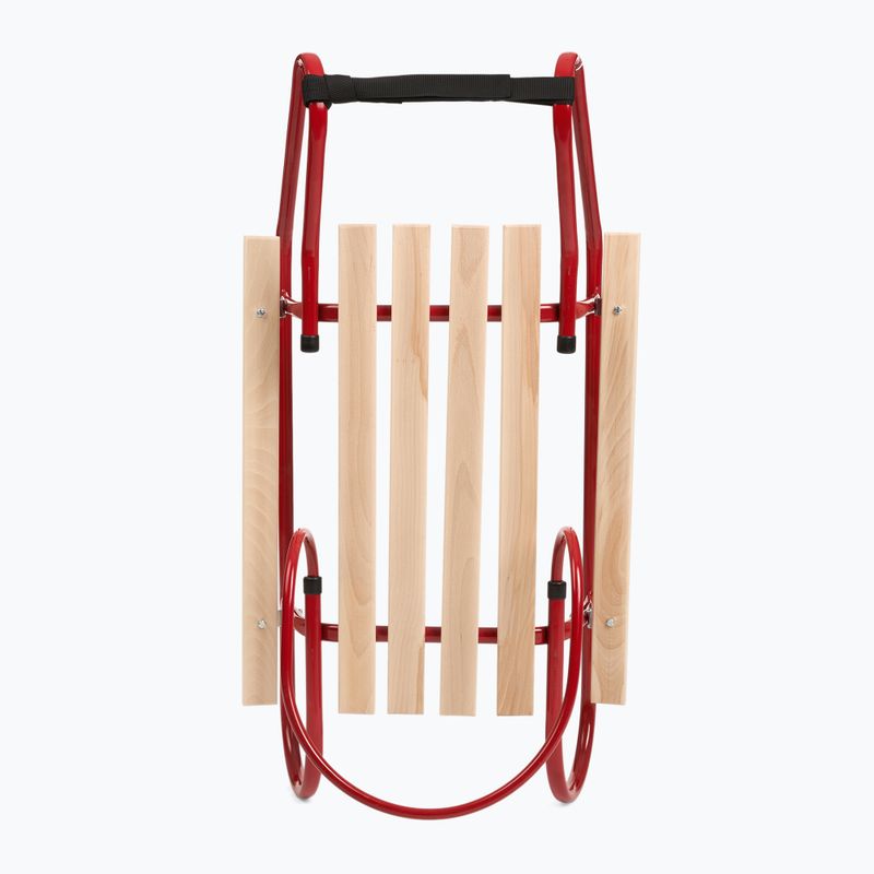 Slitte metalliche HUMBAKA with backrest and footrests red 4