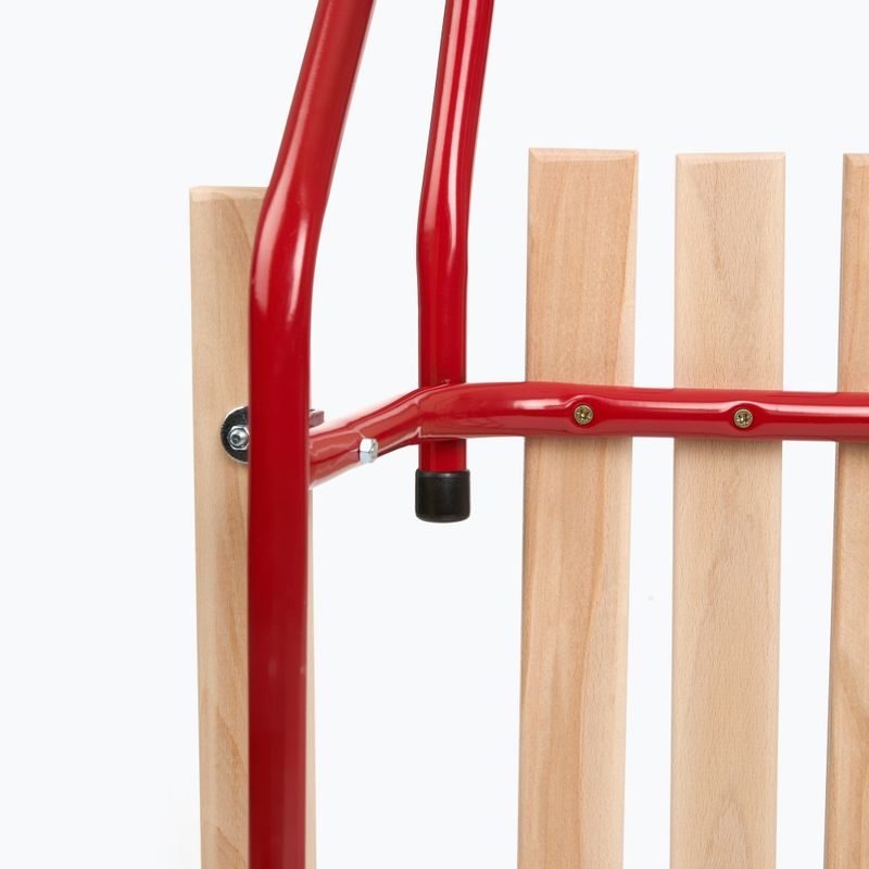 Slitte metalliche HUMBAKA with backrest and footrests red 6