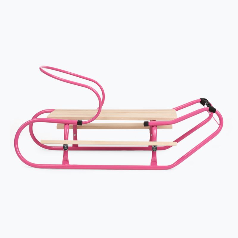 Slitte metalliche HUMBAKA with backrest and footrests pink 3