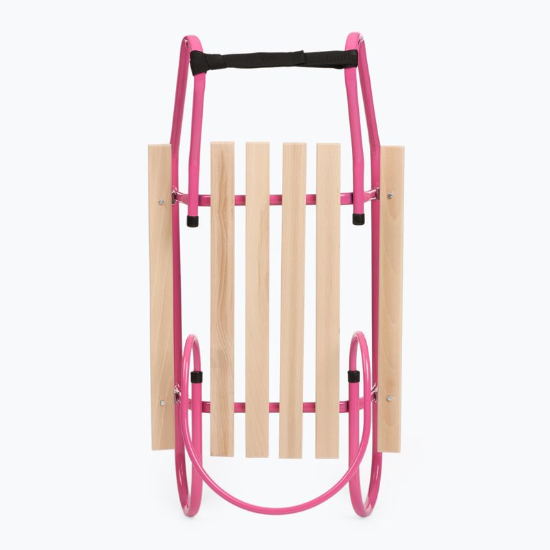 Slitte metalliche HUMBAKA with backrest and footrests pink 4