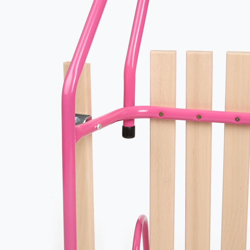 Slitte metalliche HUMBAKA with backrest and footrests pink 6