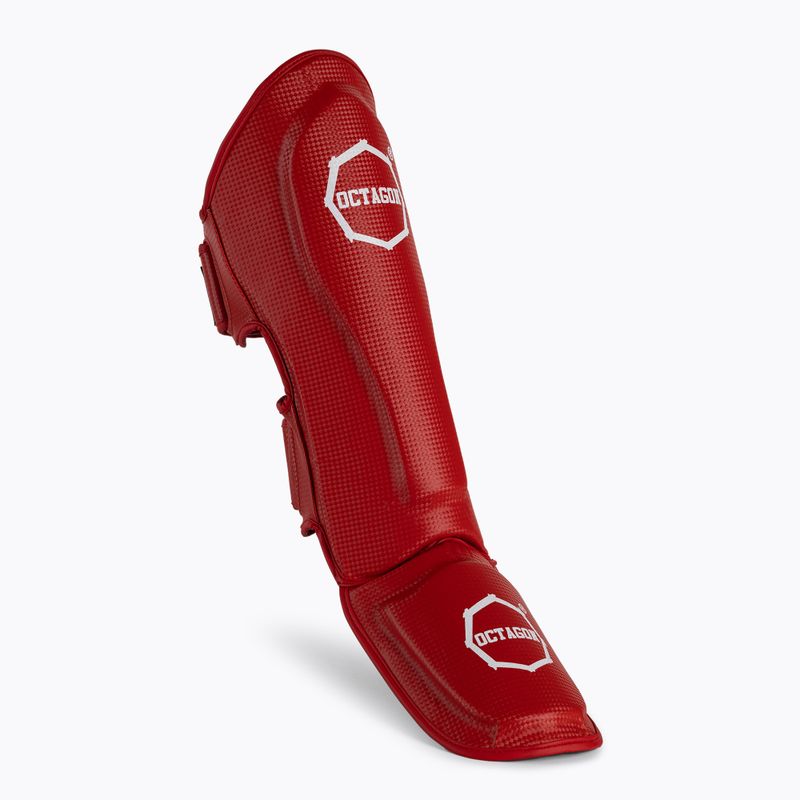 Protezioni per tibia e piede Octagon Kevlar rosso