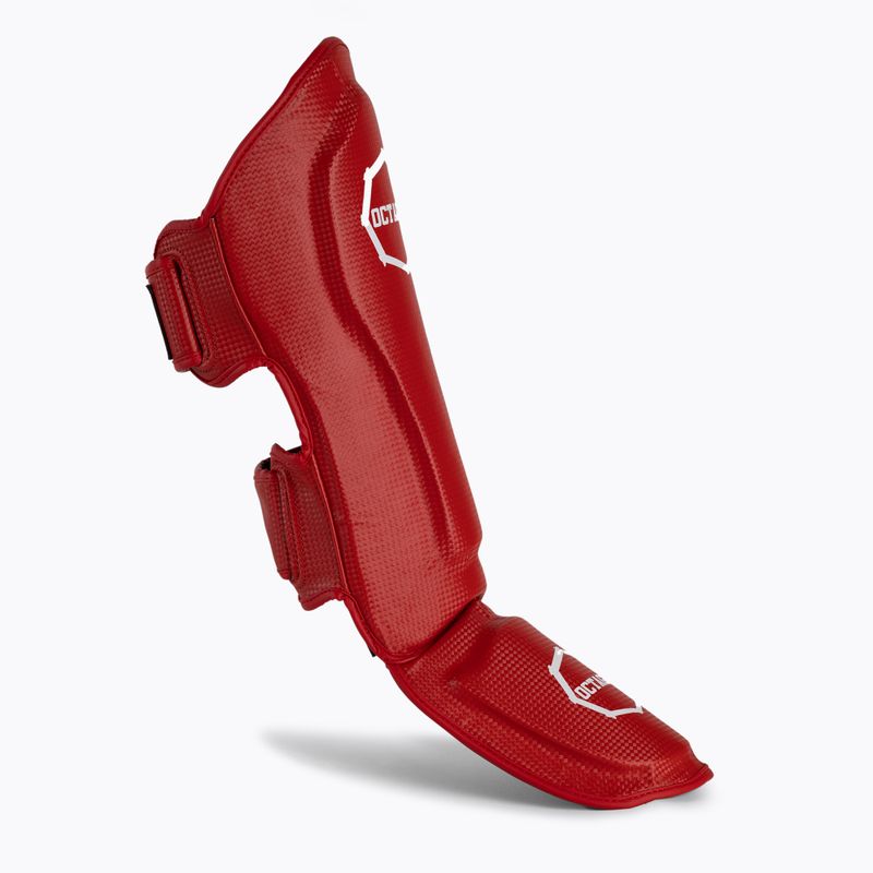 Protezioni per tibia e piede Octagon Kevlar rosso 2