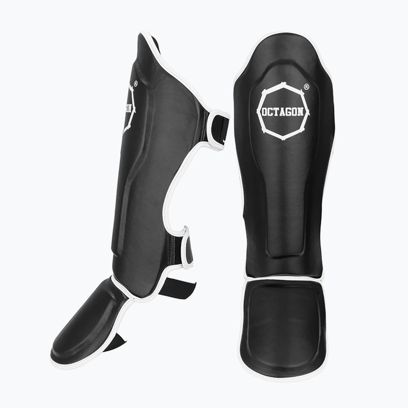 Protettori per tibia e piede Octagon Light neri 2