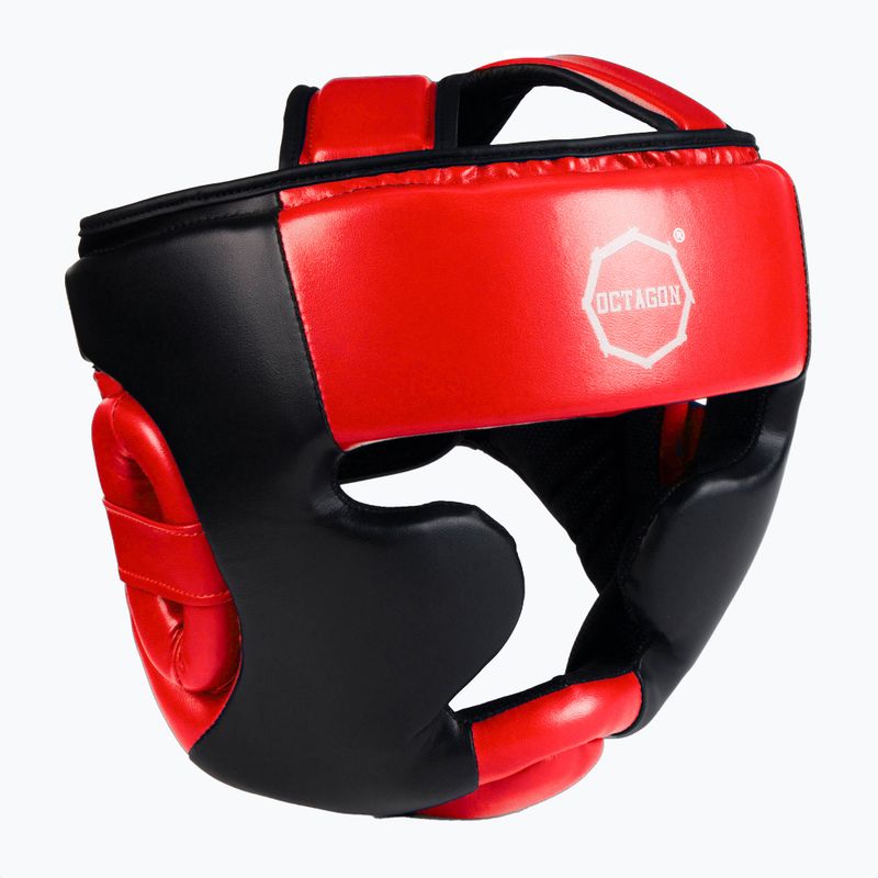 Casco da boxe Octagon Plain rosso