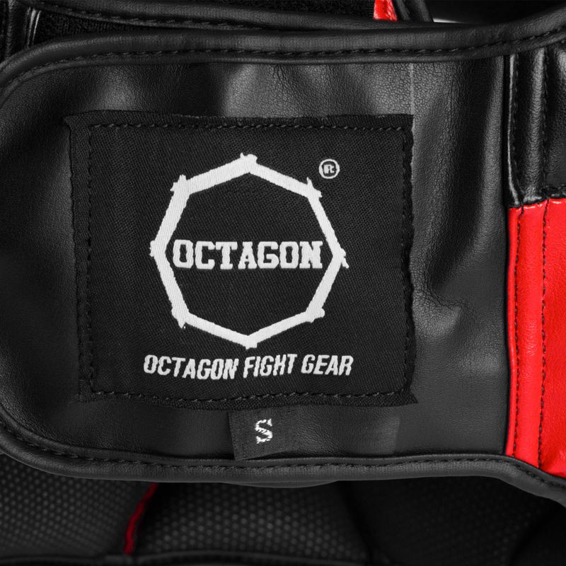 Casco da boxe Octagon Plain rosso 4
