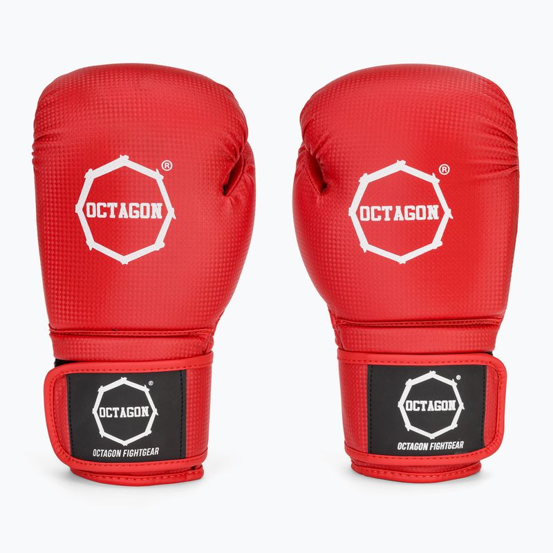 Guanti da boxe Octagon Kevlar rosso 2