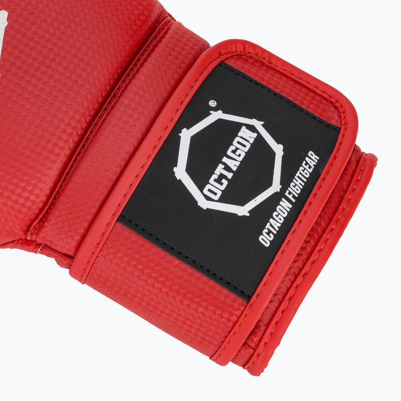 Guanti da boxe Octagon Kevlar rosso 6