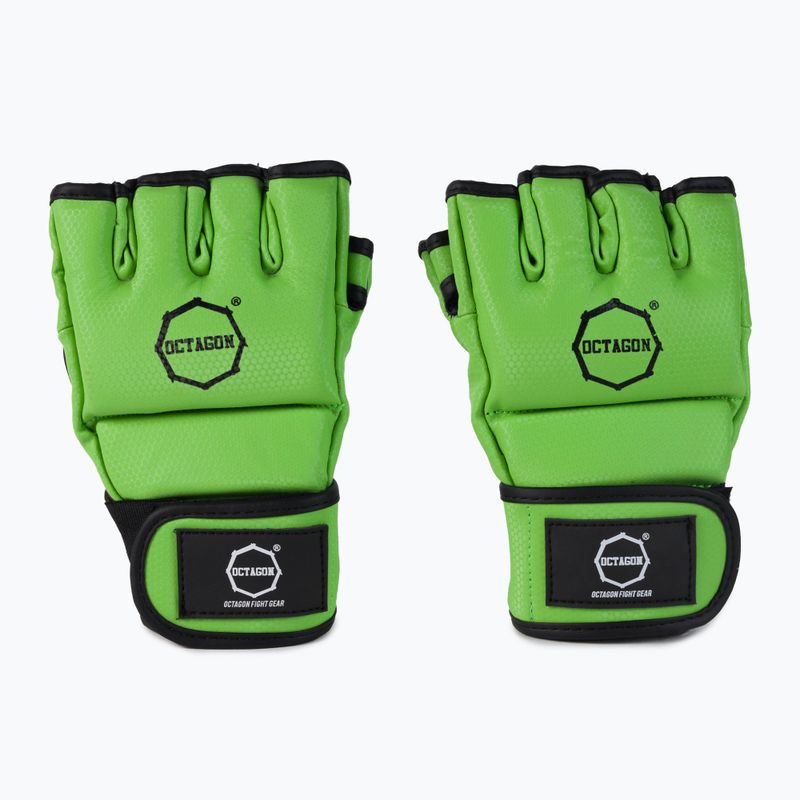 Guanti da grappling MMA Octagon Kevlar verde