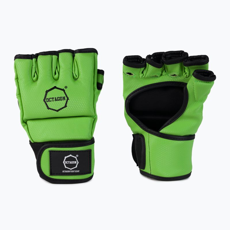 Guanti da grappling MMA Octagon Kevlar verde 2