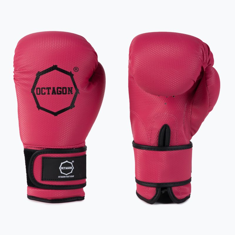 Guanti da boxe Octagon Kevlar rosa 3
