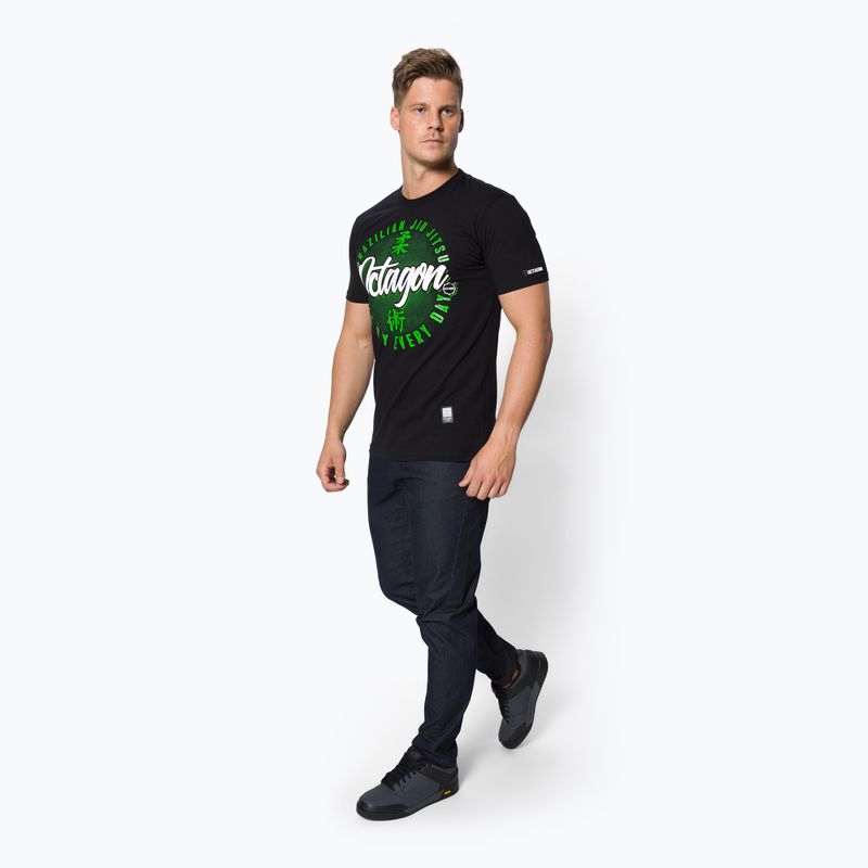 Maglietta Octagon Brazilian Jiu Jitsu da uomo, nero 2