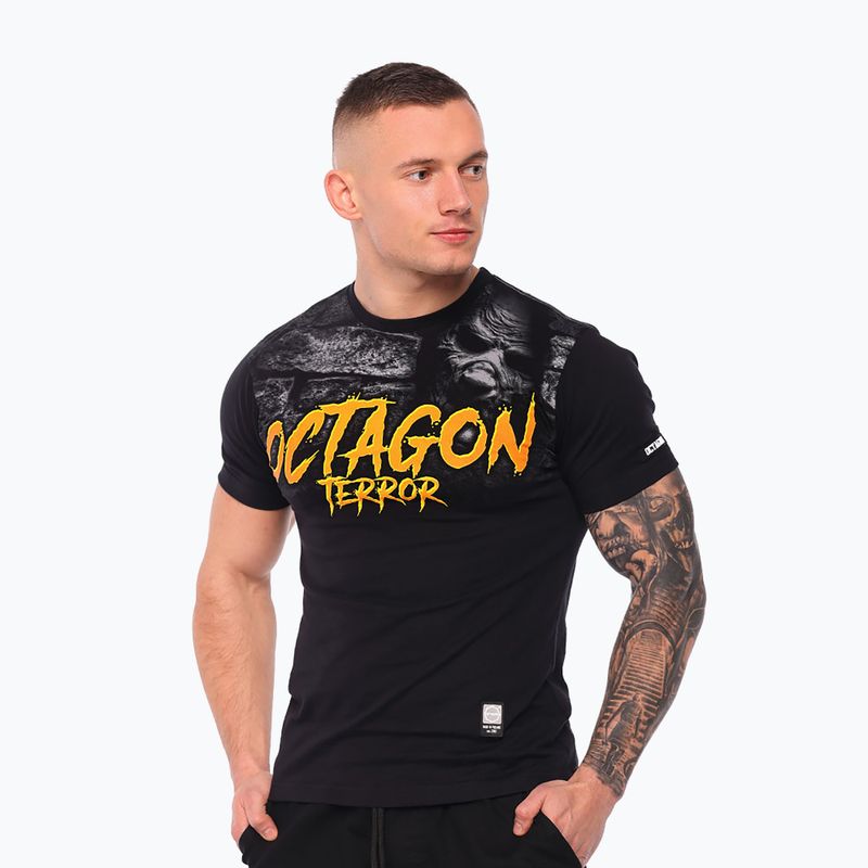 T-shirt da uomo Octagon Second Face black/multicolor 4