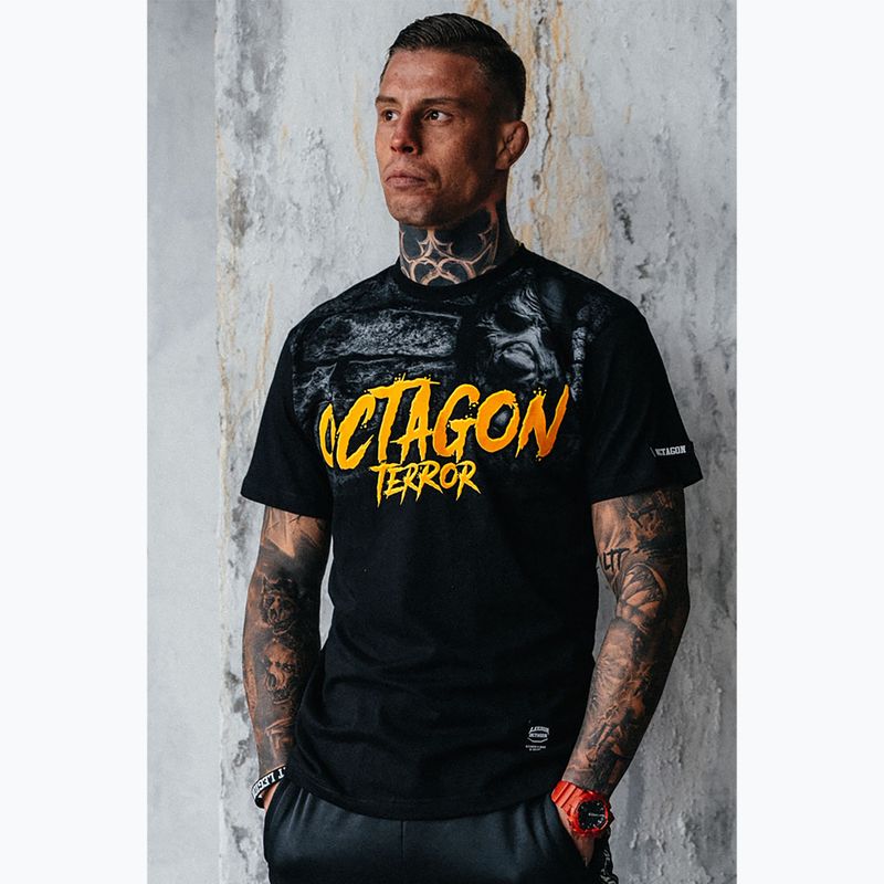 T-shirt da uomo Octagon Second Face black/multicolor 5
