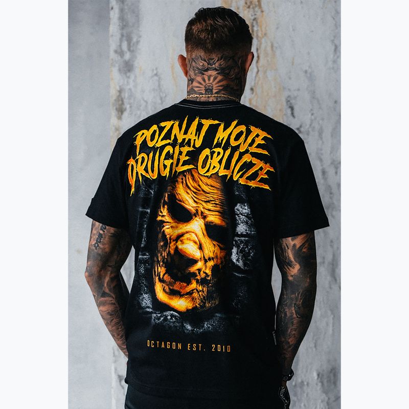 T-shirt da uomo Octagon Second Face black/multicolor 6