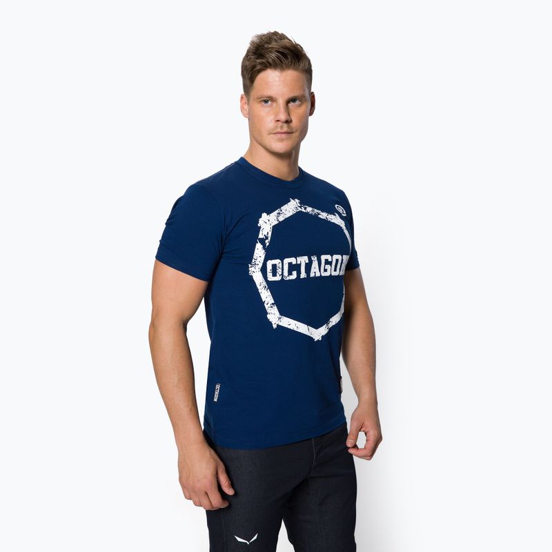 Maglietta da uomo Octagon Logo Smash dark navy