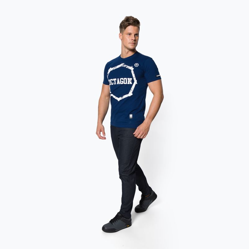 Maglietta da uomo Octagon Logo Smash dark navy 2
