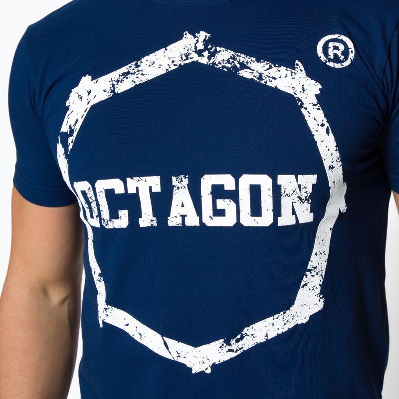 Maglietta da uomo Octagon Logo Smash dark navy 4