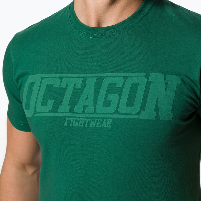 Maglietta Octagon Fight Wear da uomo verde bottiglia 4