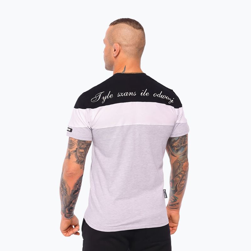 T-shirt da uomo Octagon As Many Chances As Courage black/white/grey 3