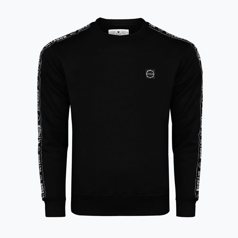 Felpa Octagon Stripe uomo nero